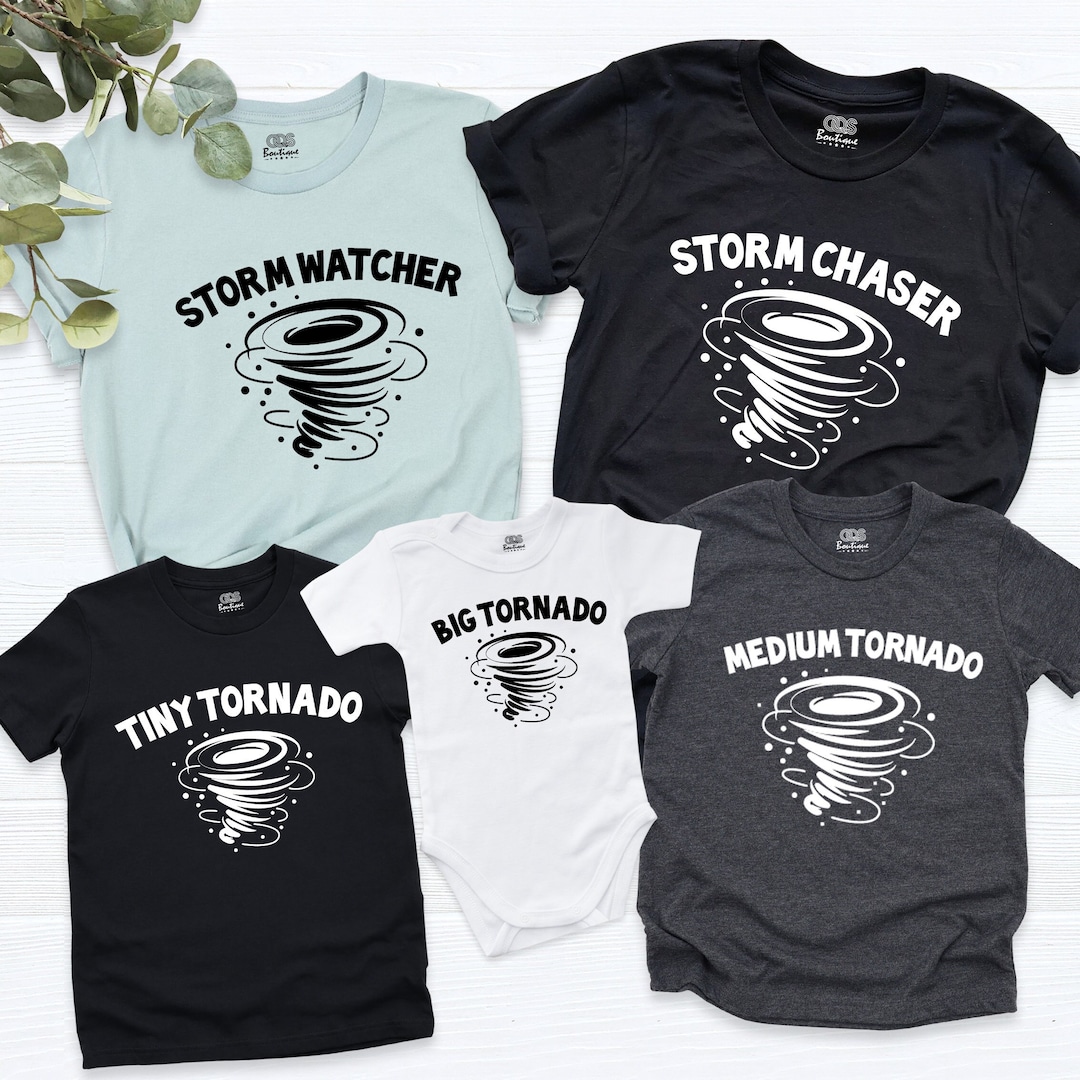 Tornado Matching Family Shirts, Storm Chaser, Tiny Tornado