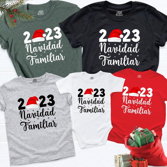 T shirt navidad familia sale