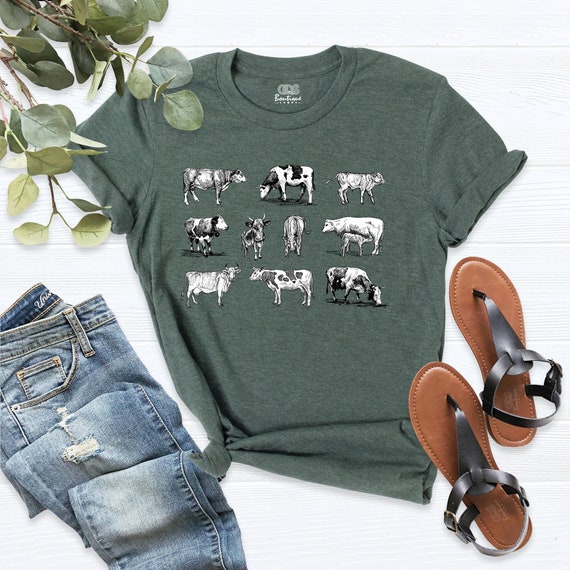 Cow Shirt, Farming Shirt, Cow Farm Shirt, Cow Lover Gift Shirt, Farm Animal Shirt, Farm Shirt, Cow Lover Shirt, Cows T shirt, Farmer Cow Tee
