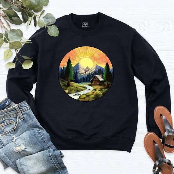 Adventure Sweatshirt, Sunshine Hoodie, Camping Sweatshirt, Mountain Sweatshirt, Hiker Hoodie, Nature Lover Long Sleeve, Vacation Sweatshirt