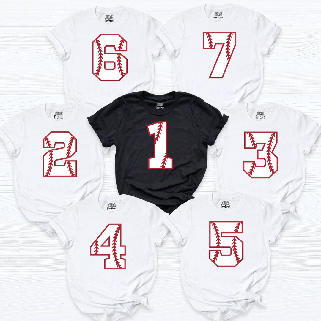 Baseball Numbers Shirt, Baseball Group Shirts, Baseball Custom Birthday Shirt, Baseball Mom