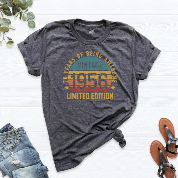 1956 Vintage Shirt, 70th Birthday Shirt, Seventy Birthday Shirt, Grandpa Grandma Shirt, Dad Birthday Shirt, Mimi Birthday Shirt, Papa Shirt.