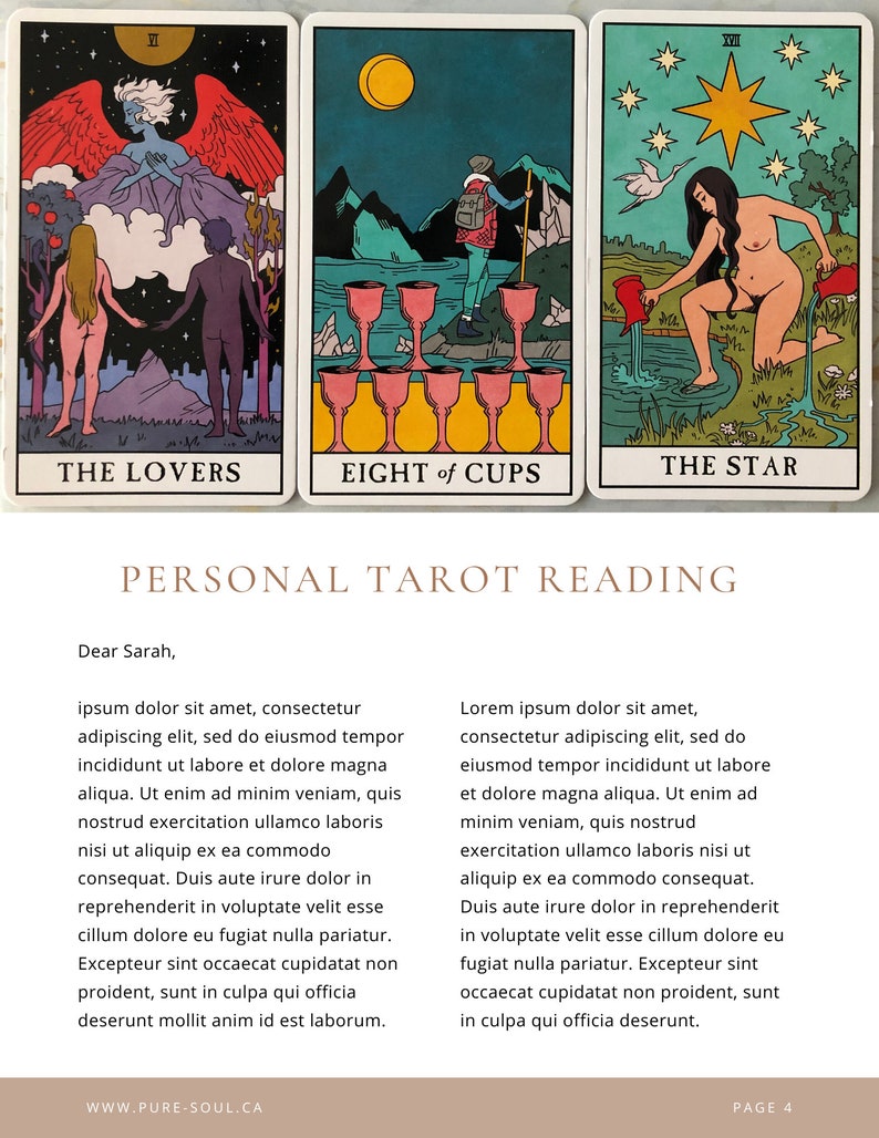6 Month Tarot Card Spread Tarot and Oracle Card Deck Etsy