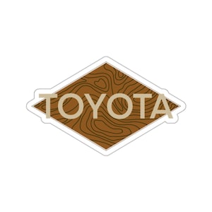 TOYOTA Topographic Print Sticker