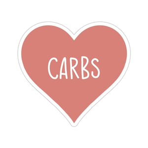 Love Carbs Sticker