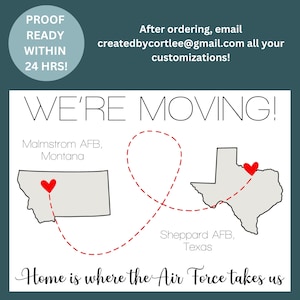 Custom PCS/Moving Announcement for Social Media | Digital File Only