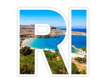 Afkorting sticker staat Rhode Island