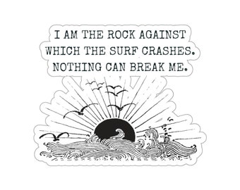 ACOTAR Quote Sticker: Rock and Surf Vinyl Decal