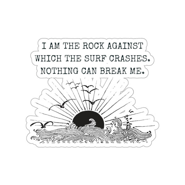 ACOTAR Quote Sticker: Rock and Surf Vinyl Decal