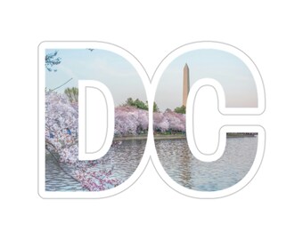 Washington DC Sticker Cherry Blossoms