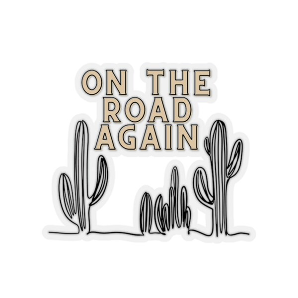 On the Road Again Sticker