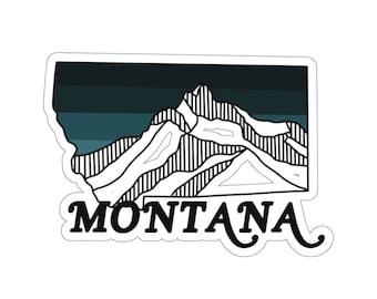 Montana Sticker: Mountain State Decal