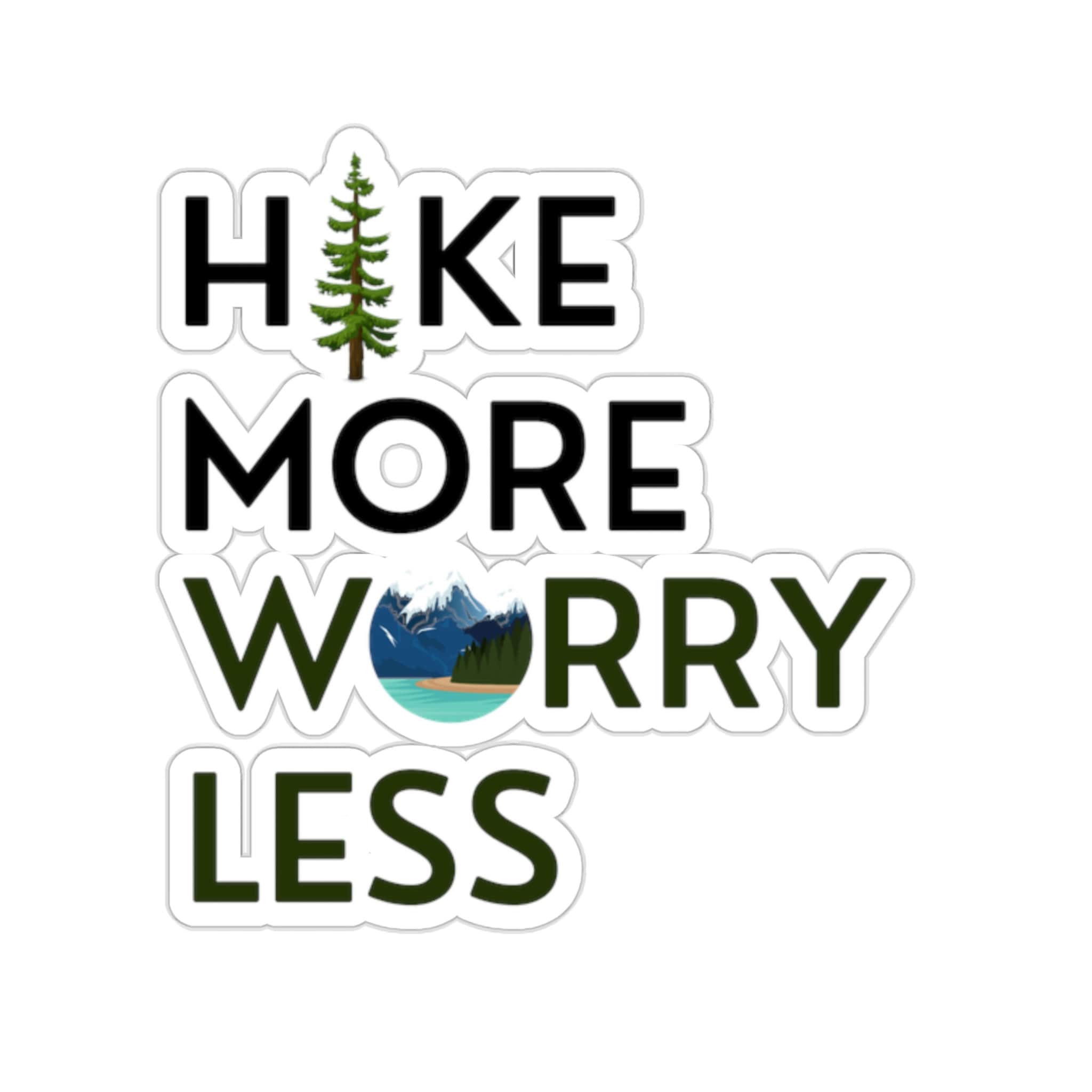 Hike More Worry Less Sticker - Etsy