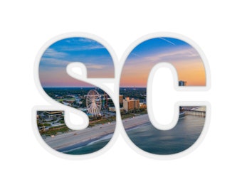 South Carolina State Abbreviation Sticker