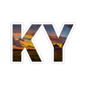 Kentucky State Abbreviation Sticker