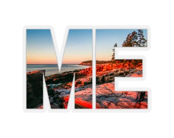 Maine Abbreviation State Sticker Arcadia National Park