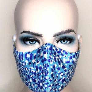 Blue Sky Face Mask, Couture Face Mask, Designer Face Mask, Fashionable Face Mask, Unisex Face Mask, Glamour Face Mask, Unisex Face Mask,