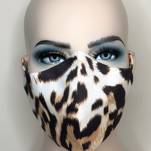 Animal Print Face Mask, Couture Face Mask, Fashionable Face Mask, Designer Face Mask, Gift for Face Mask, Protective Face Mask, Face Mask