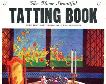 VINTAGE 1930&#39;s TATTING booklet including teach yourself tatting instructions - download files