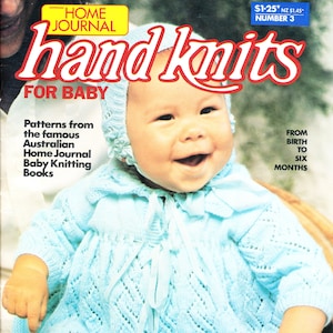 SELECTION OF VINTAGE baby knits - downloadable pattern booklet - beautiful knitting patterns for baby