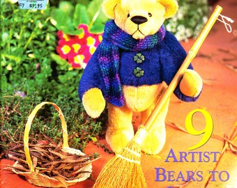 TREASURED BEAR PATTERNS - 9 full size patterns on pull out sheet