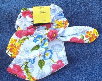 ADULT COVID COUTURE - Matching mask & scrunchie - "Covid Couture" to accessorise your outfits - adult size