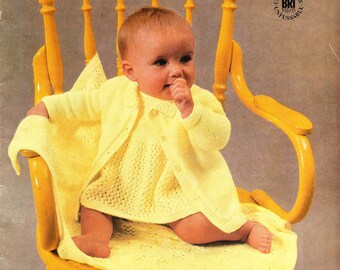 VINTAGE KNIT AND crochet for baby - downloadable pattern booklet - beautiful knitting patterns for baby