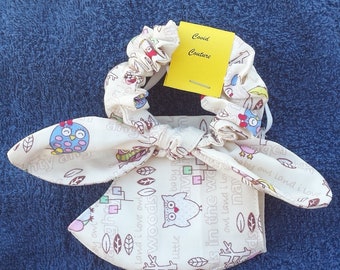 GIRLS COVID COUTURE - Matching mask & scrunchie - "Covid Couture" to accessorise your outfits - size to suit ages 8 - 14