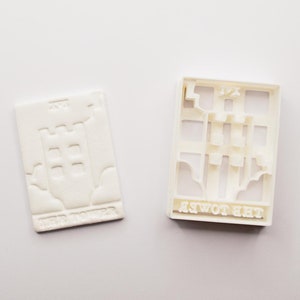Cortadores de arcilla de cartas de la Torre del Tarot para joyería y decoración | Suministros de artesanía mística para aretes, colgantes y proyectos de decoración del hogar de bricolaje