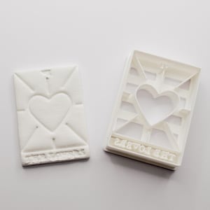 Cortadores de arcilla para cartas de los amantes del Tarot para joyería y decoración | Suministros de artesanía mística para aretes, colgantes y proyectos de decoración del hogar de bricolaje