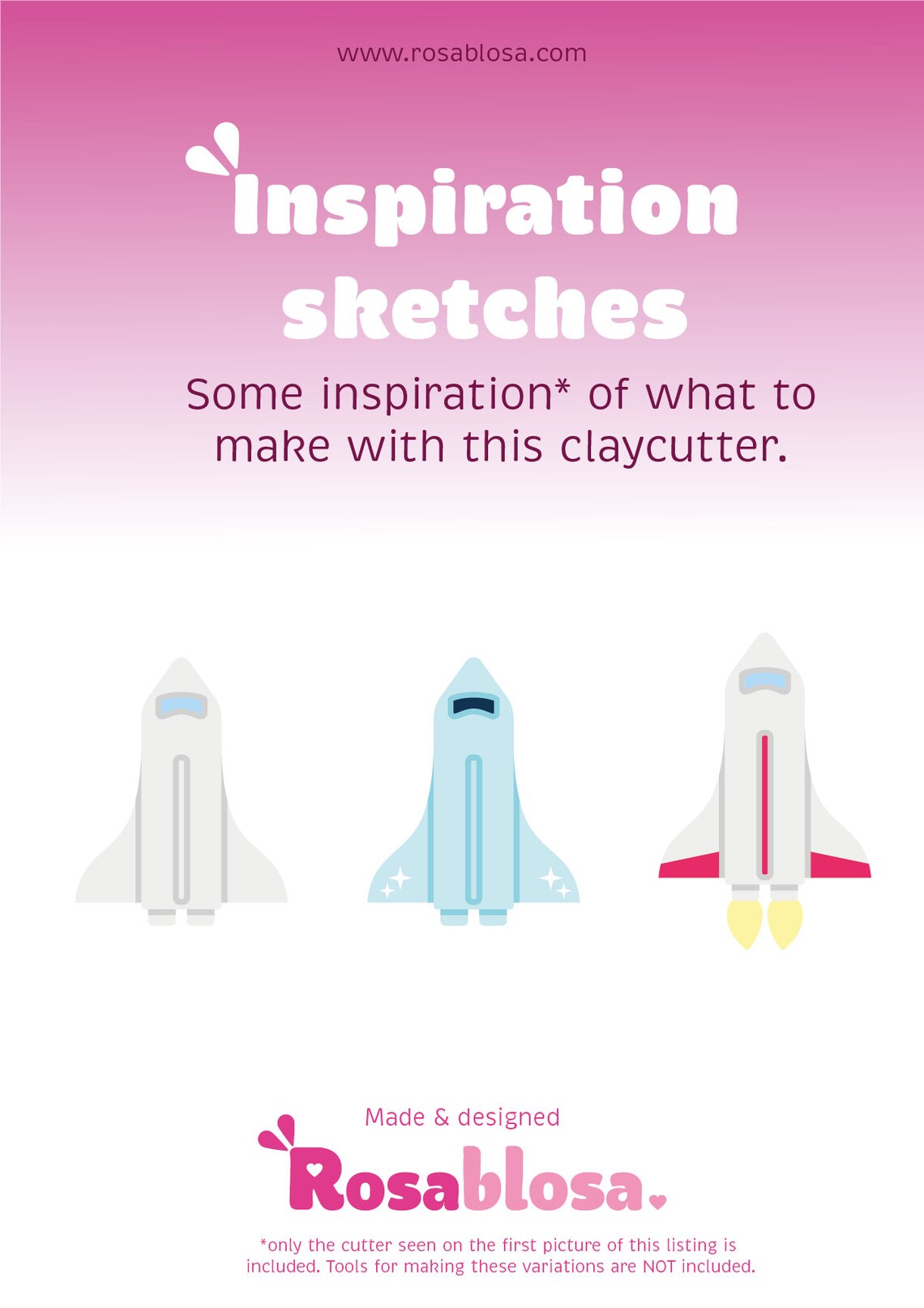 Rocket Ship Claycutter - Space Themed Polymer Clay Cutter - Etsy