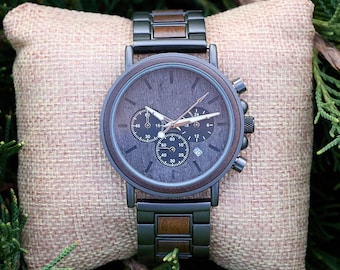 Engraved Watch  | Personalized Gift for Him, Anniversary Gifts for Men |  Wood Watches for Men, Men's Watch