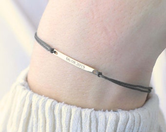 Engraved Bracelet, Dainty Name Bracelet, Initial Bracelet | Personalized Jewelry, Personalized Gift