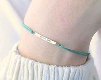 Dainty Name Bracelet, Initial Bracelets for Women, Engraved Bracelet Personalized Jewelry, Personalized Gift for her