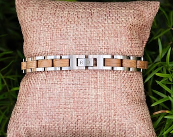 Custom Engraved Bracelet for Men | Personalized Jewelry for Him | Anniversary Gift for Husband or Boyfriend
