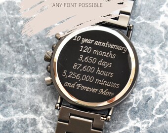 Engraved Mens Watch Wood Watch birthday 