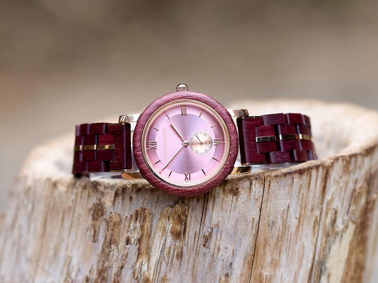 ?️stainless steel Wood Wrist Watch For Women personalized Gift ? WALVSIL Women main image 2