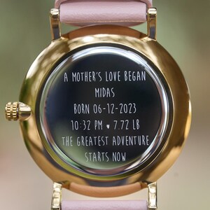 Reloj grabado / Relojes para mujer, regalo personalizado para ella, regalo para novia, regalo de aniversario, regalo personalizado para ella imagen 2
