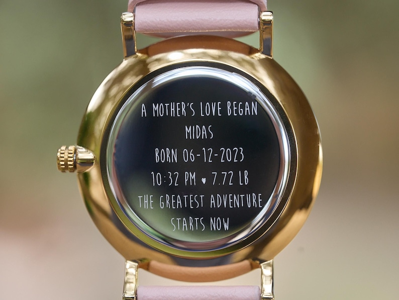 Reloj grabado / Relojes para mujer, regalo personalizado para ella, regalo para novia, regalo de aniversario, regalo personalizado para ella imagen 2