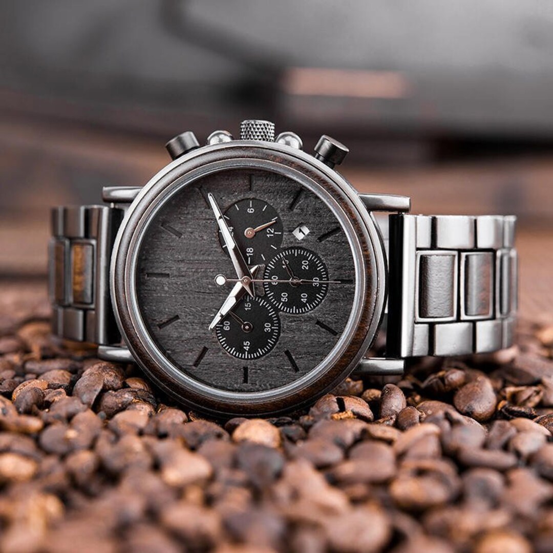 Zeitholz Holz Uhr Graviert Gravur Ideen Fossil Uhr Gravieren