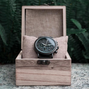 Engraved Watch, Mens Watch, Wood Watch Wooden Watches For Men Anniversary Gift for Boyfriend, birthday present, father's day gifts zdjęcie 9