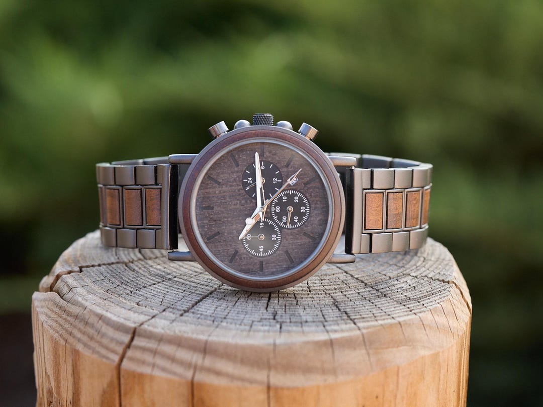 Reloj grabado, reloj de madera, reloj para hombre regalo