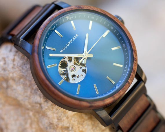 Armbanduhr, Herrenuhr, Holzuhr, Automatikuhr Jahrestag Geschenk