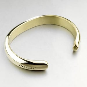 Chouski bangle 6, 8, 10, 15mm Silver Gold Brushed Gold 8 mm "or"