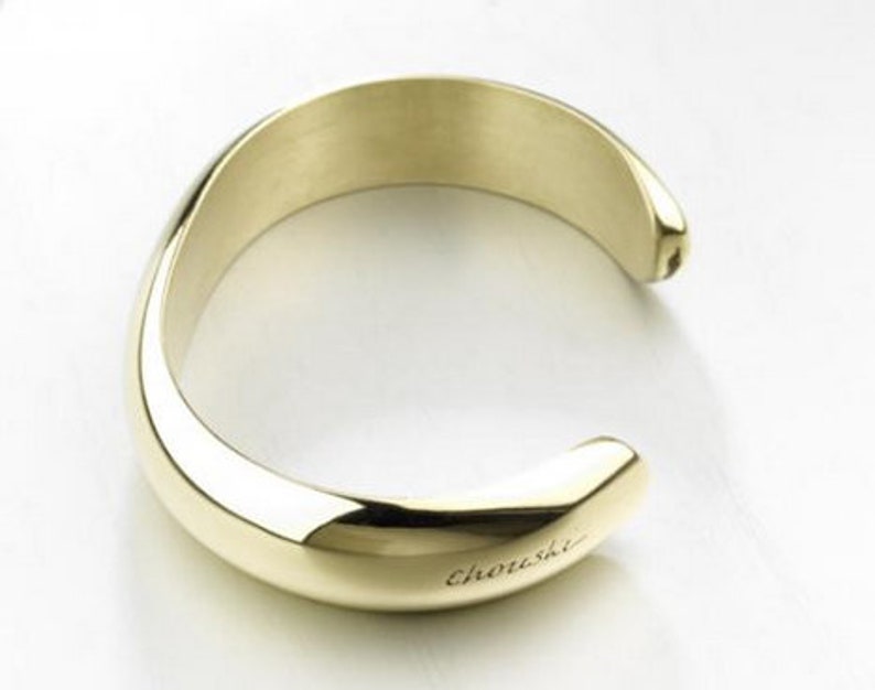 Chouski bangle 6, 8, 10, 15mm Silver Gold Brushed Gold 15 mm "argent"