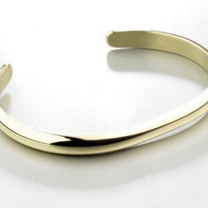 Chouski bangle 6, 8, 10, 15mm Silver Gold Brushed Gold 6 mm "or"