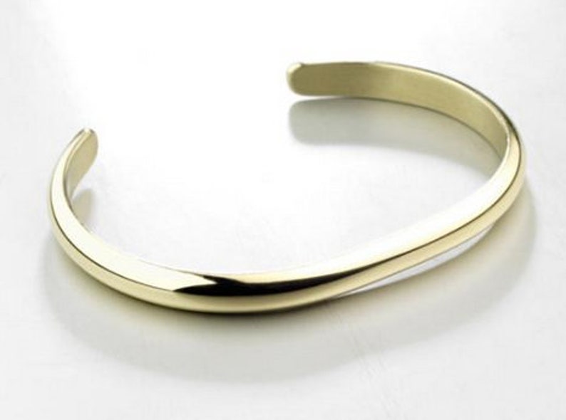 Chouski bangle 6, 8, 10, 15mm Silver Gold Brushed Gold 6 mm "or"