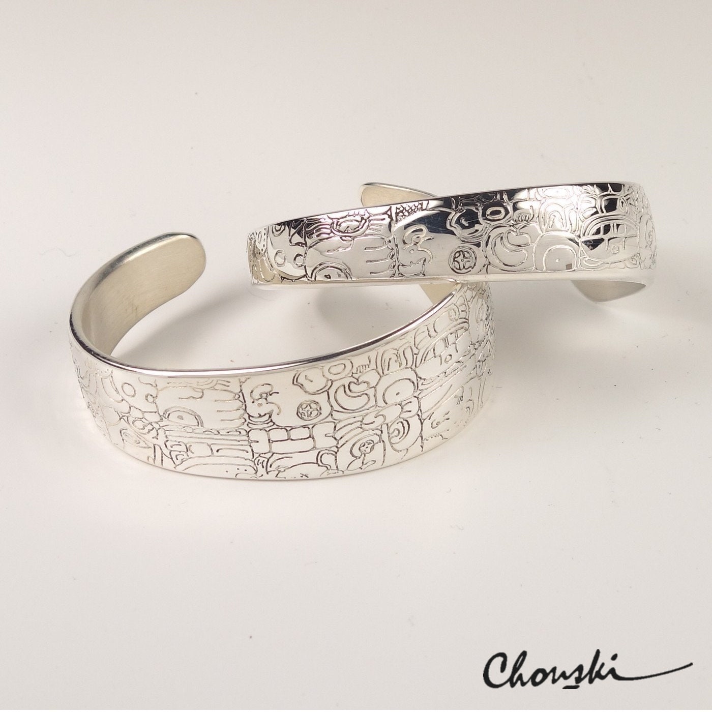 Bracelet Jonc Ouvrant Asymétrique En Acier Brossé - Occasion Très Bon État
