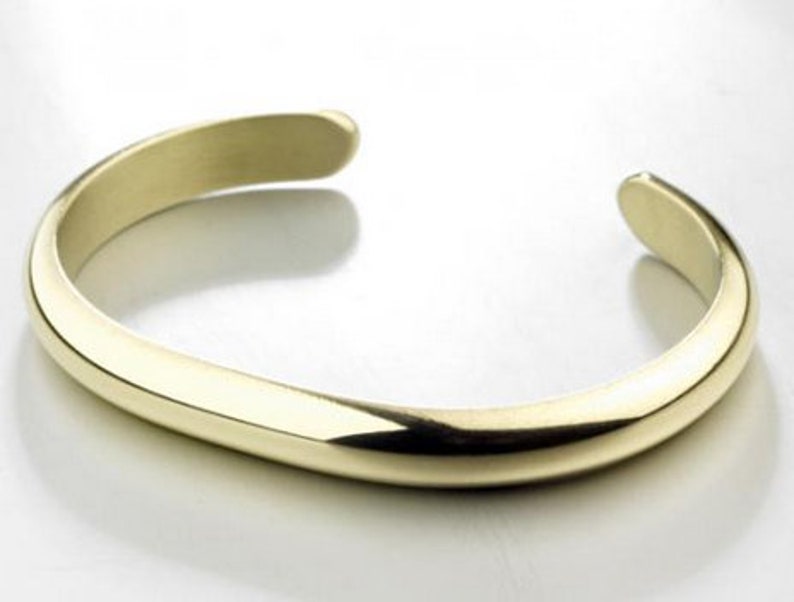 Chouski bangle 6, 8, 10, 15mm Silver Gold Brushed Gold image 6