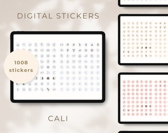 Pastell Digitale Planer Sticker: Alltags-Symbole GoodNotes (Digitaler Download)